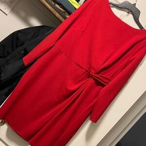 Newly added⭐️ Chic Scarlet Long Sleeve Dress